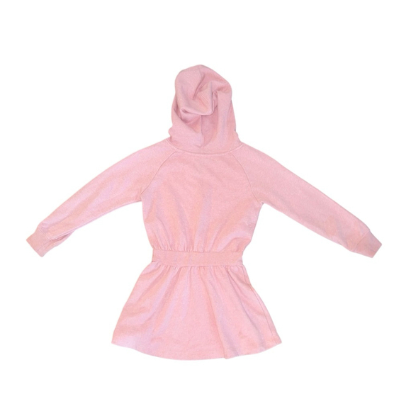 Girls Nike Hoodie Dress Size 6X Pink Beach cover metallic sparkly athletic - Picture 2 of 4